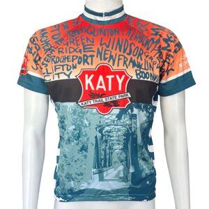 Peaksports Cycling Jersey Unisex S Multicolor Polyester Short Sleeve Zipper